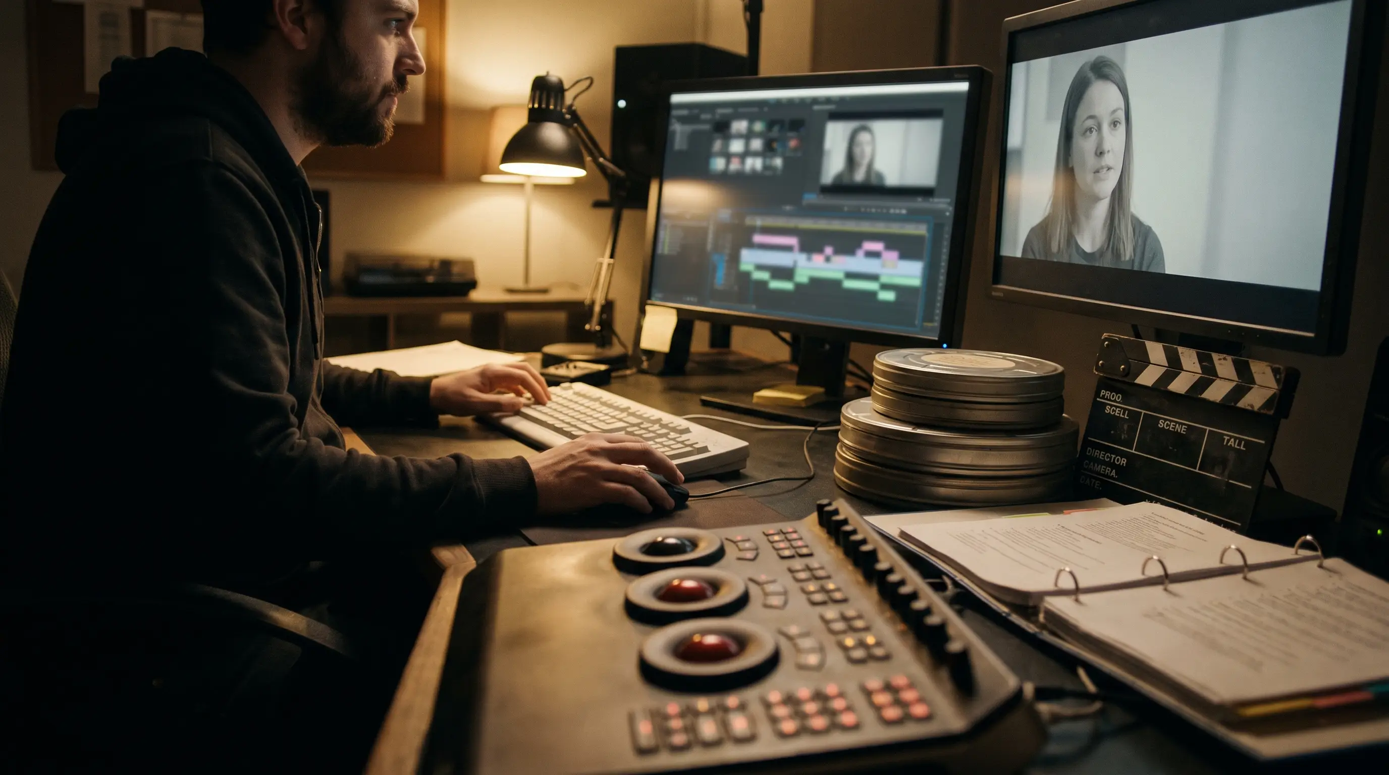 Post-production edit suite